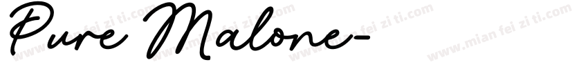 Pure Malone字体转换